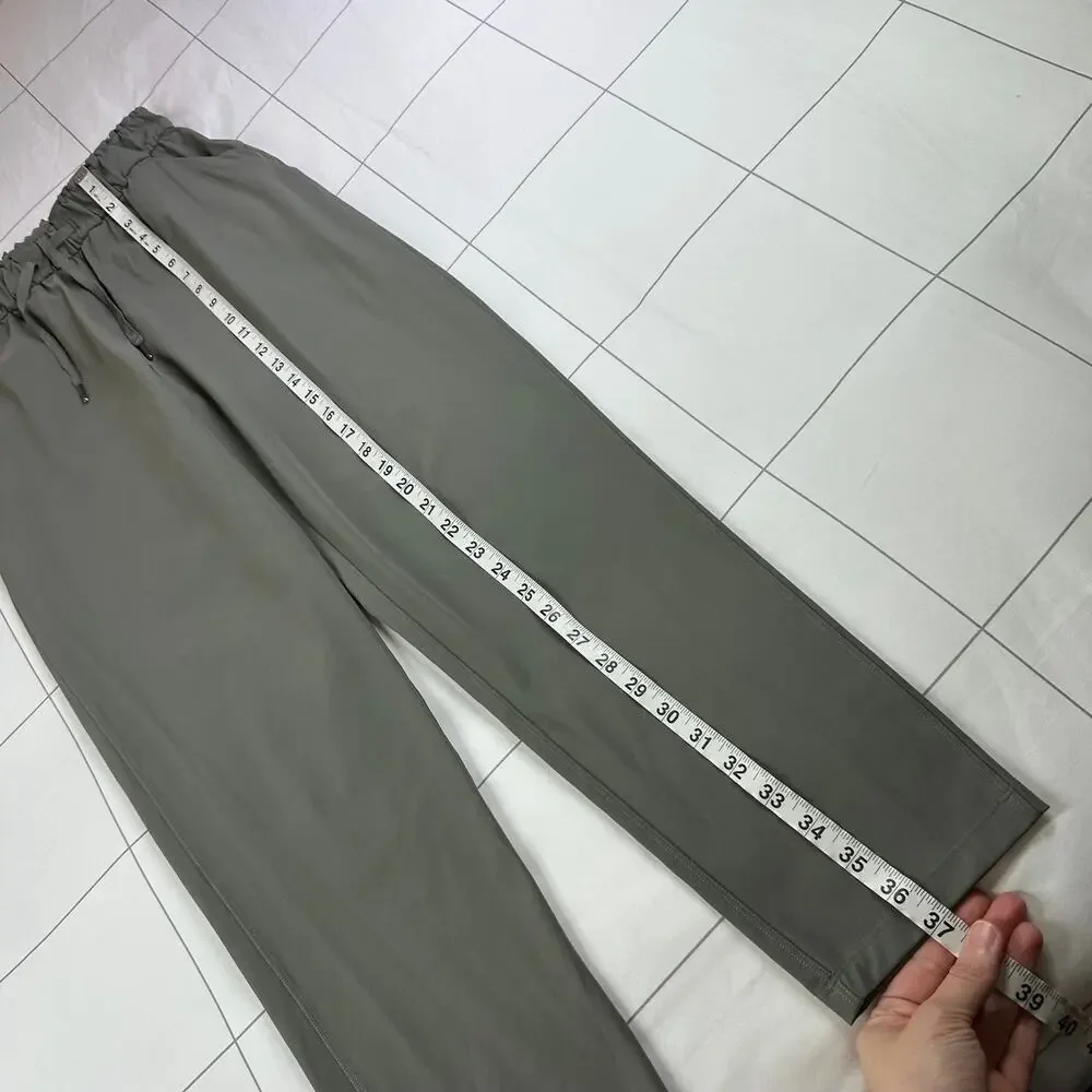Lululemon Pants Womens 4 Grey Sage Keep Moving Ankle Athletic Commute Travel